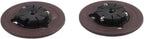 Spindle Hub CD Holder Replacement Part for PS1 and for psx Console, Plastic Motor Cover Turntable Bracket Tray to Fix Disc Read Errors, Black(2PCS)