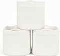 13 Inch Cube Storage Baskets, 3-Pack Woven Fabric Organizer Bins, 13"x13" Square Baskets for Cube Storage for Shelves, Baby Nursery, Closet Organizer, White