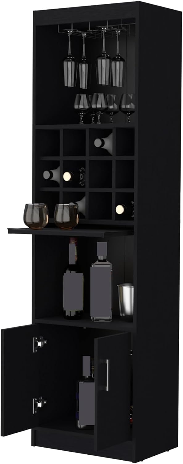 Tall Narrow Cabinet multistorage with Wine Storage, Kitchen Wine Sideboard Pantry Locker,for Kitchen Home