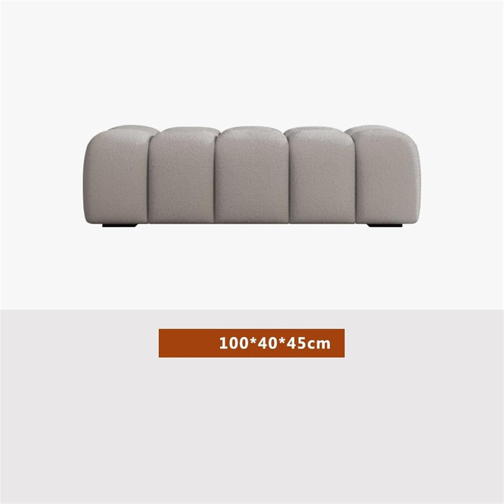 Modern Fabric Bed end Bench Long Bedroom Dressing Room Sofa Entryway(Medium)