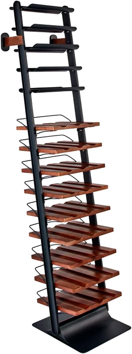 Wine Enthusiast Vino Galerie Leaning Ladder Wine Rack – 37-Bottle Wall Mounte...