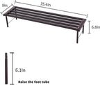 Metal Plant Stand, Rust-proof Aluminum Flower Pot Stand, Plants Display Stands Decoration Racks for Living Room Balconies and Gardens (90 Ebony)