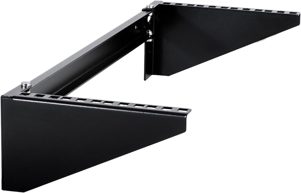 RackPath 4U Vertical Wall Mount Rack - Heavy Duty 125lbs Capacity Vertical Mo...