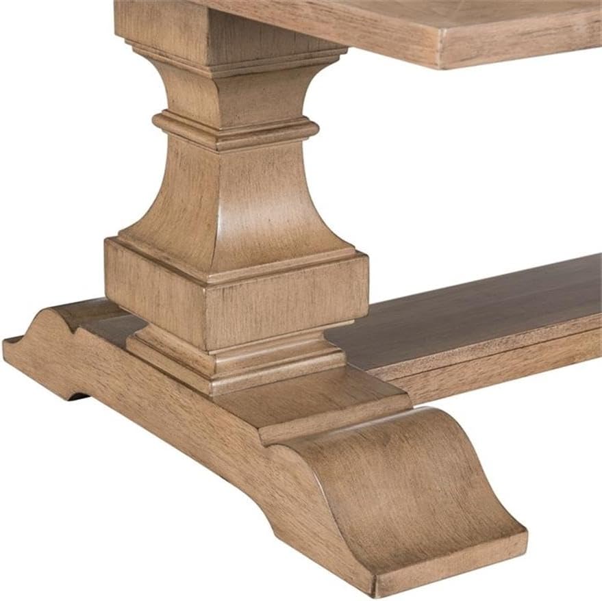 Pemberly Row 3 Piece Cocktail Table Set, Rubberwood and Rustic Birch Veneers,...