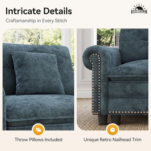 SUNSHINE VALLEY Modular Sectional Sofa and Loveseat Set Living Room 3-Piece |...