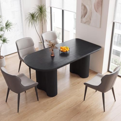 Guyii 62.99" Dining Table Set with 6 Chairs, Modern Kitchen Table Set, I...