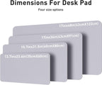 Aothia Large PU Leather Desk Pad Protector – Non-Slip Mouse Pad & Writing Mat for Office/Home, Waterproof, Easy to Clean (31.5" x 15.7", Smoky Lavender)