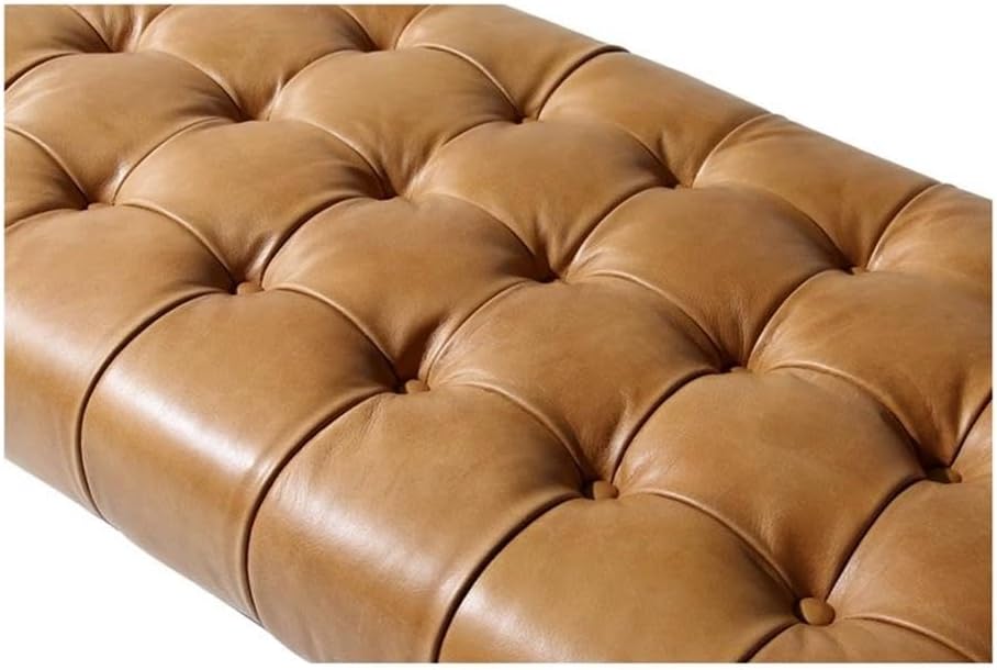Moe's Home Collection Wyatt Leather Bench