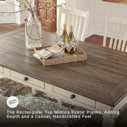 Signature Design by Ashley Bolanburg 6-Person Farmhouse Dining Table