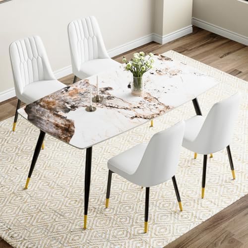 Dining Room Table Set for 4,Dining Table Set for 4, Sintered Stone Kitchen Ta...