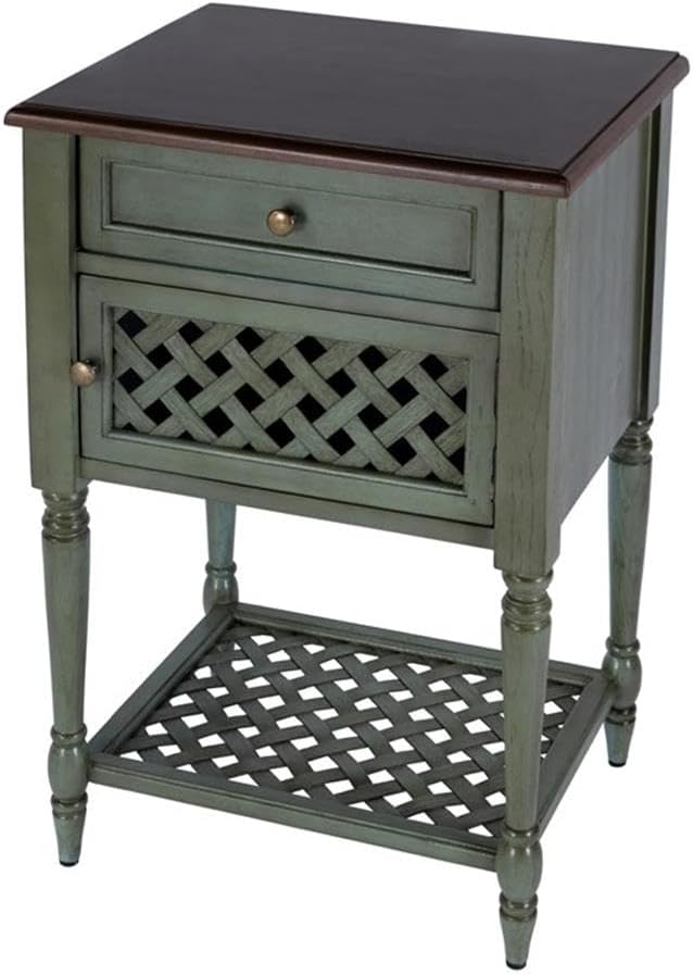 Beaumont Lane Rustic Wood End Table, 20" W x 16" D x 30.5" H, ...