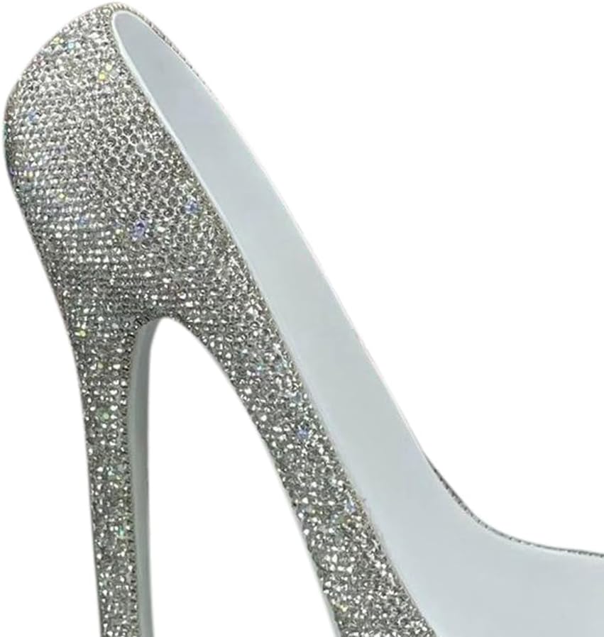 Elegant Rhinestone High Heel Wine Rack - Shoe Design Wine Bottle Holder, Idea...