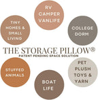 THE STORAGE PILLOW XL zippered storage Pillowcase FILL w Clothes Bedding Blankets to maximize Space - RV Camper Dorm Tiny Home Boat Inside Organization Ideas Accessories - Small Space Storage Solution