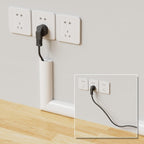 78" Side Open Cord Hider for Wall Mounted Tv, Extension Cable Cover to Hide Conceal Cords Along Wall,Wire Raceway Management Cable Concealer Channel,Electric Cord Organizer Wiremold,W 1.08"× H 0.6"