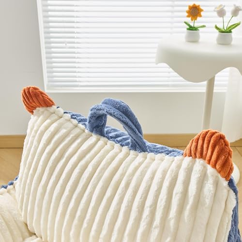 Kisoy Bean Bag Chair, Bean Bag Sofa with Memory Foam Filler for Boys and Girl...