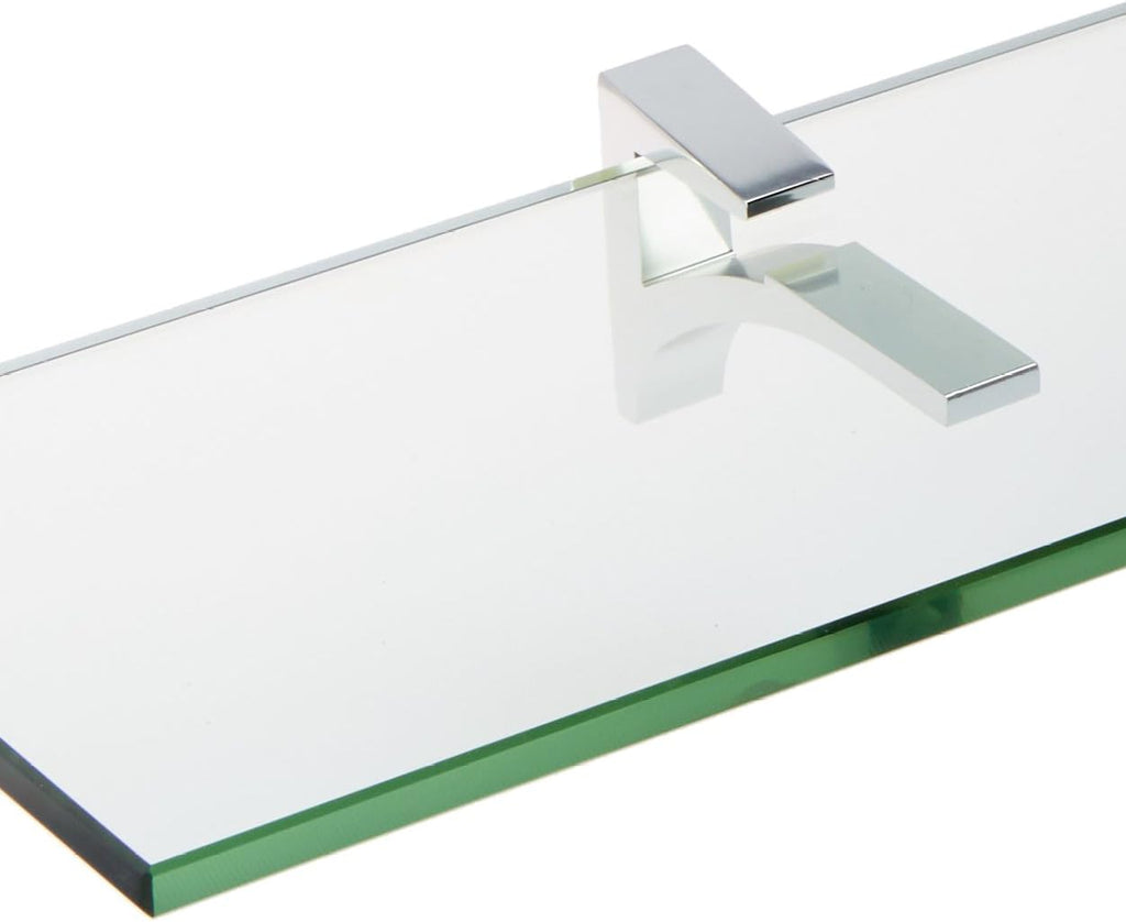 Spancraft Glass C-12x27-Chrome Cardinal Glass Shelf, Chrome, 12" x 27"