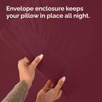 Standard Pillow Cases - 4 Pack - Super Soft Pillowcase Covers - Envelope Enclosure - Hotel Quality Pillow Protectors - Wrinkle Free, Shrink & Stain Resistant - Machine Washable - 20" x 26" (Burgundy)