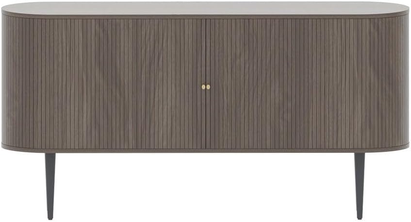 Oak Buffet Cabinet - 55 Inch Sideboard Server for Dining Room, Living Room, K...