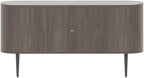 Oak Buffet Cabinet - 55 Inch Sideboard Server for Dining Room, Living Room, Kitchen - Rustic Storage Console