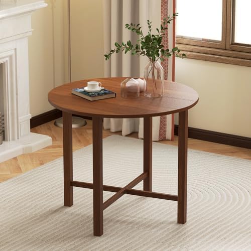 GIANTEX 36" Folding Dining Table for 2-4, Extendable Drop Leaf Kitchen T...