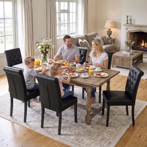 LSSPAID Dining Chairs Set of 6, Modern Armless Parsons Side Chairs, Upholster...