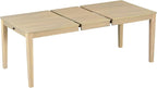 Merax Rustic 7 Piece 78.1inch Extendable Dining Table Set with 18inch Removable Leaf, 6 Upholstered Dining Chairs, 2 Built-in Drawers, Natural