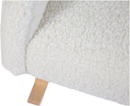 Reatowrol Childhome - Rocking Chair for Children - Super Soft Teddy Fabric, Antique White Natural 52 x 45 x 51 cm, Twin