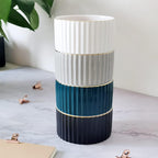 Paper Clip Holder for Desk Ceramic Paperclip Holders, Office Desktop Paperclips Binders Dispenser Organizer, White