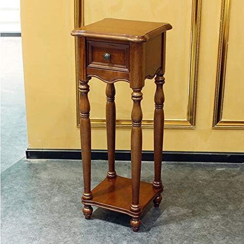 Telephone Table, American Solid Wood Plant Stand,Living Room Sofa Telephone S...