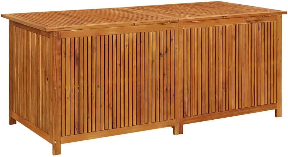 Wood Garden Backyard Organization, Wooden Garden Storage Box for Patio Furnit...