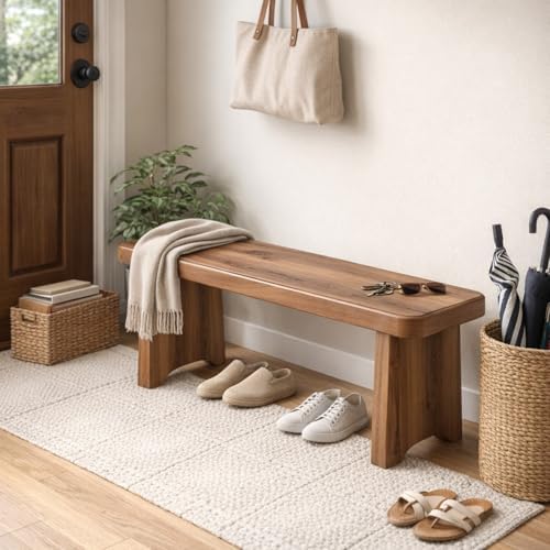 24" 31" 35" 39" 47" 59" Wooden Entryway Bench, ...