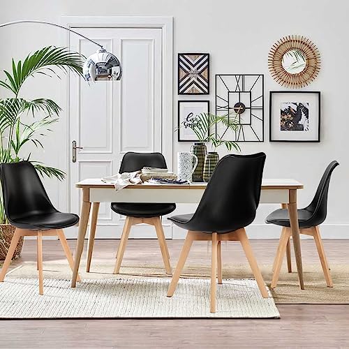 OLIXIS Dining Chairs Set of 8, PU Leather Accent Chairs for Living Room