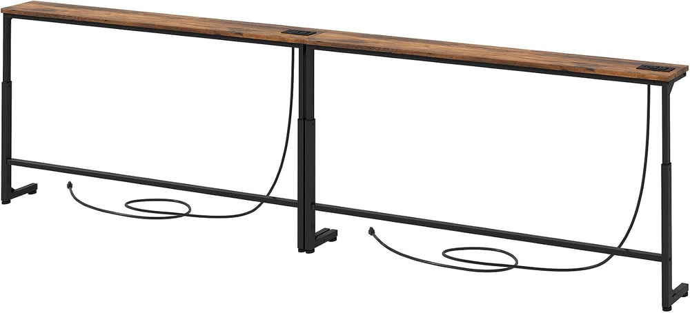 Kitstorack 94.5" Behind Couch Table, Height Adjustable Narrow Console | ...