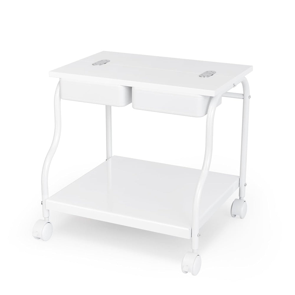 OmySalon Pedicure Cart Foot Bath Trolley, Portable Salon Nail Esthetician Rol...