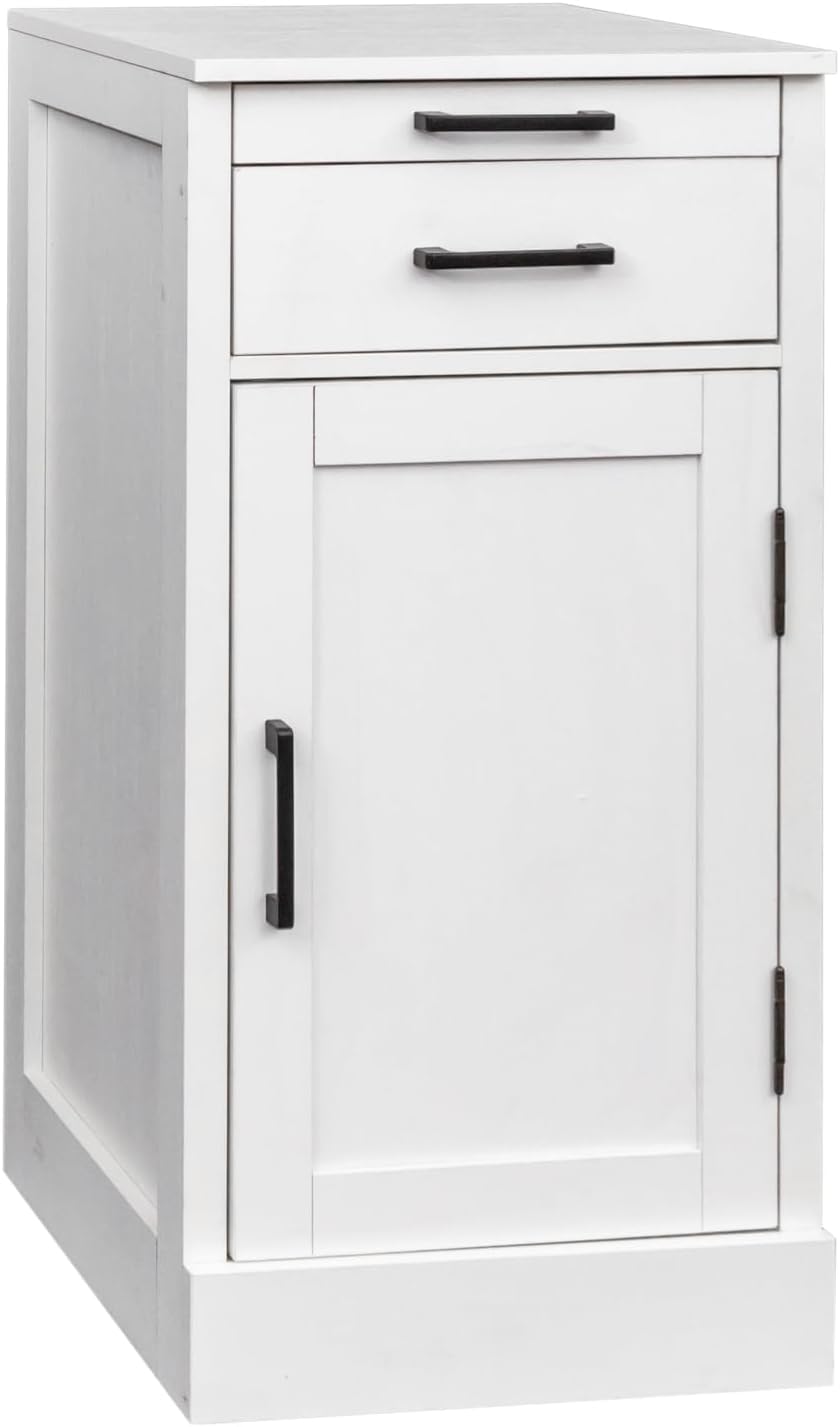 WERSMT Wine Cabinet Freestanding Floor with 2 Drawers, Wood Wine Rack Counter...
