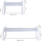 2-Pack Expandable Shelf Organizer for Kitchen Countertop, kitchen organizers and storage，under sink expandable shelf organizer