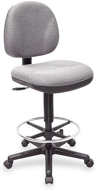 Lorell Pneumatic Adjustable Multi-Task Stool, Gray