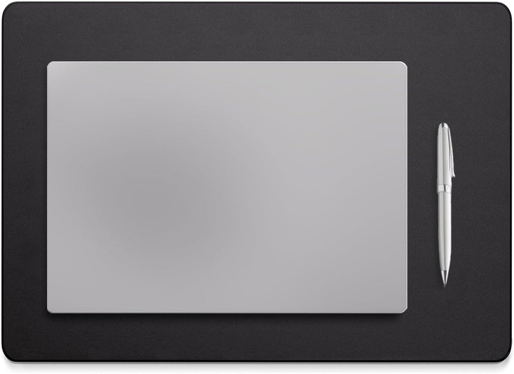 Jotsome Leather Desk Pad Mat, Non-Slip Desk Blotter Pad - Desk Protector for Office, Home, Lap Desk, Laptop, and Desktop, Gift for The Holidays or Christmas (Black, 17" x 12")