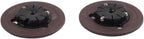Spindle Hub CD Holder Replacement and Console, Black Motor Turntable Bracket with Beads Stable Disc Playback, Compatible with Systems(2PCS)