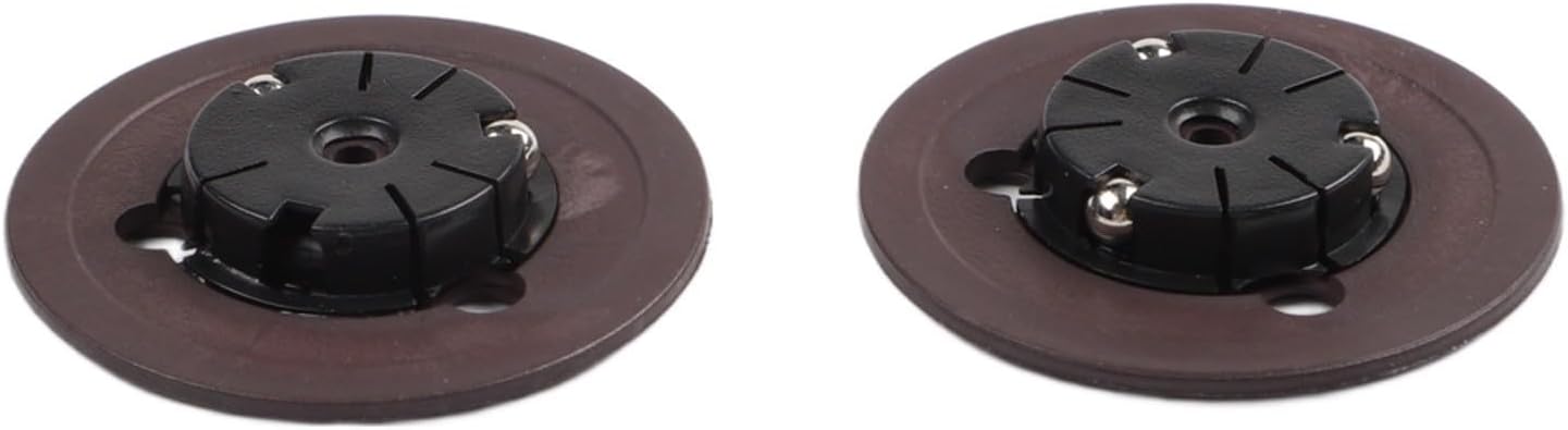 Spindle Hub CD Holder Replacement and Console, Black Motor Turntable Bracket with Beads Stable Disc Playback, Compatible with Systems(2PCS)