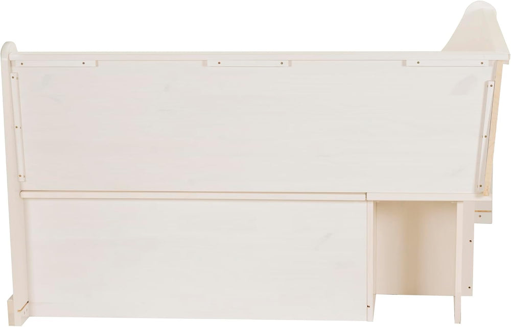 Linon Harris White Corner Breakfast Nook - Nook Only, Table is NOT included! ...