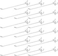 200 Pack Pegboard Shelving Hooks, 8 Inch Stainless Steel Pegboard Hooks Hanging Holders Wall Mount Organize Tools for Garage Office Kitchen Store Craft Organizing, Black