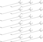 200 Pack Pegboard Shelving Hooks, 8 Inch Stainless Steel Pegboard Hooks Hanging Holders Wall Mount Organize Tools for Garage Office Kitchen Store Craft Organizing, Black