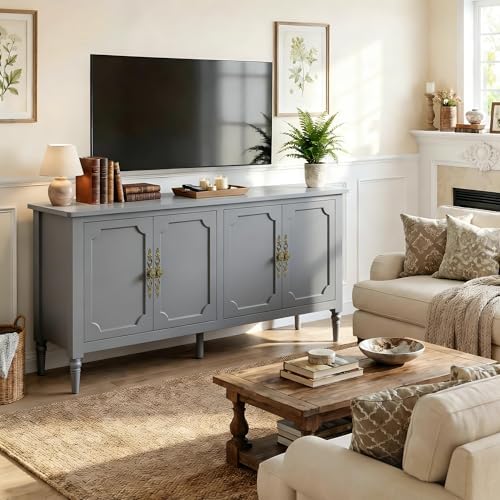 RoyalCraft Buffet Cabinet with Storage, 59" Painted Sideboard Coffee Bar