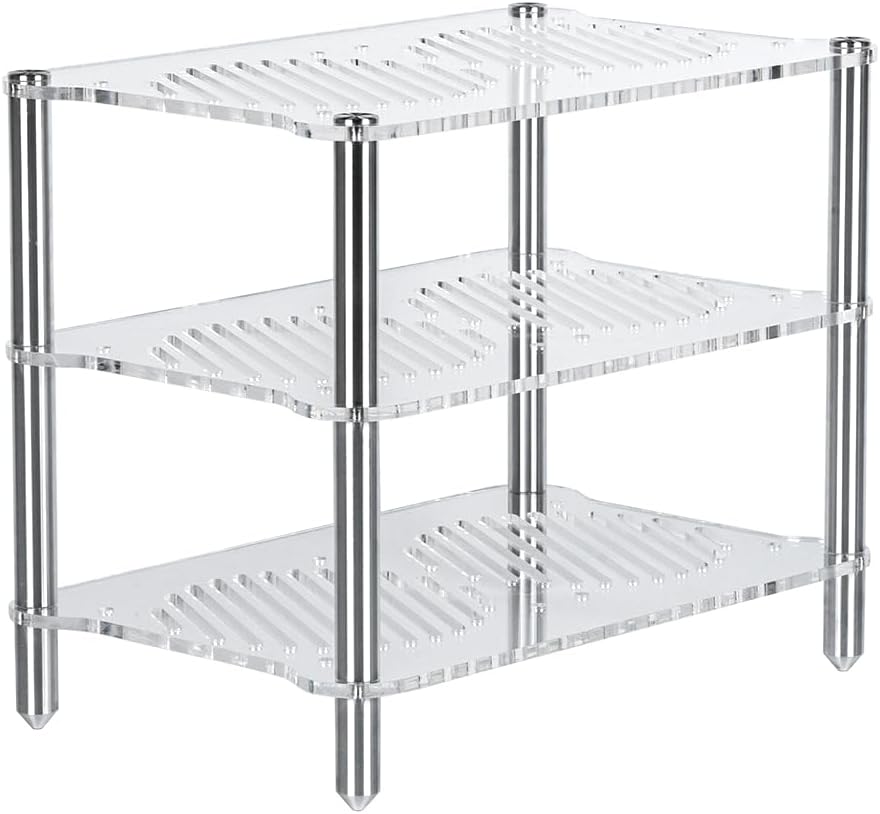 Fosi Audio Acrylic Amplifier Rack for Cooling Fan, Sturdy Audio Equipment Rac...