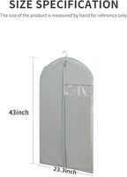 Suit Bags for Closet Storage, 43" Garment Bags for Hanging Clothes(Set of 4, 23.3'' X 43'')
