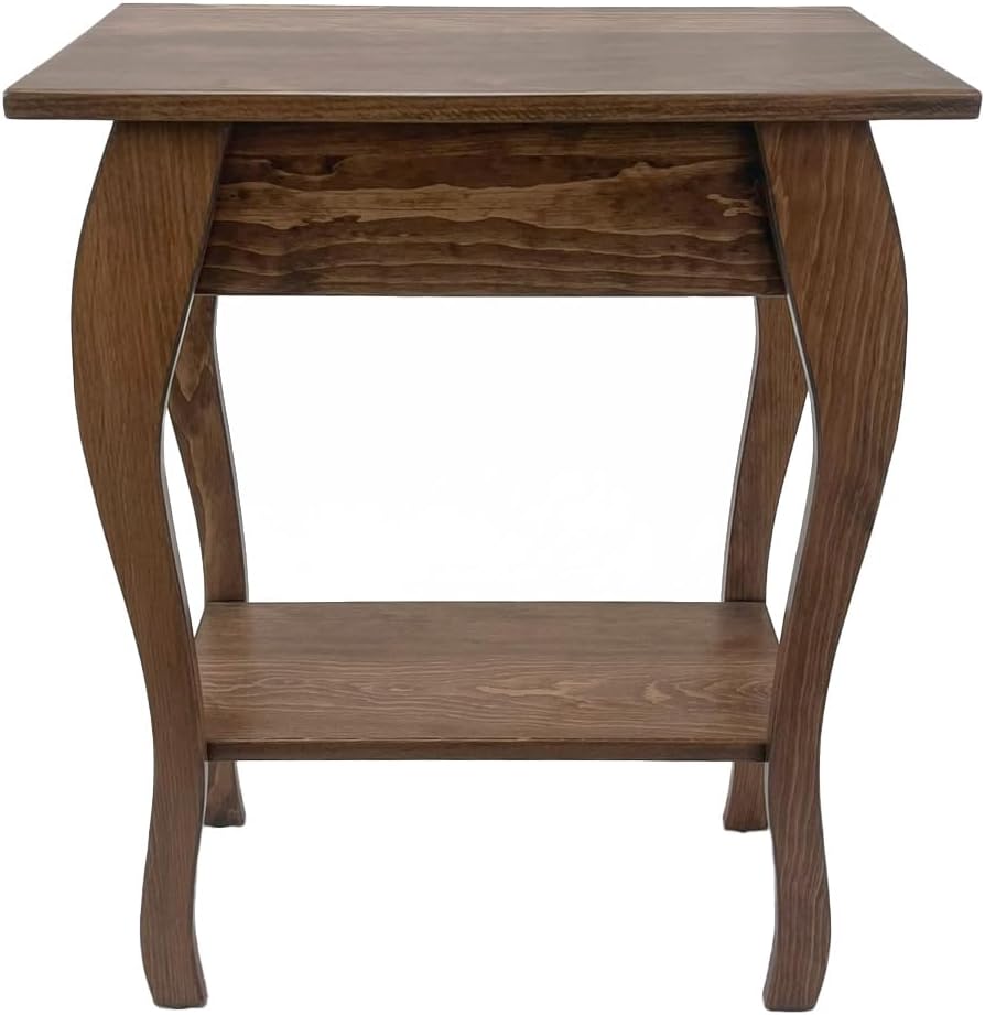 Peaceful Classics Wooden End Table- Amish Handmade Slim Side Table for Living...