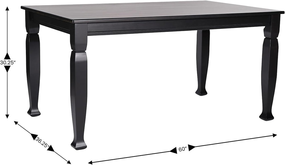 Flash Furniture Grace 60" Solid Wood Dining Table, Commercial Grade Heav...