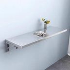 304 stainless steel folding table, wall-mounted folding table, kitchen storage shelf, made of food-grade stainless steel material, suitable for living room, balcony, bathroom, or laundry room.(60*40cm