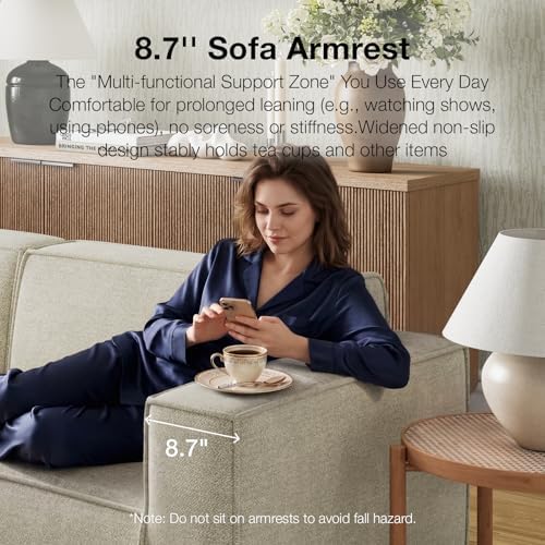 Novilla Modular Sectional Sofa, No Assembly Cloud Sectional Couch with Smarts...